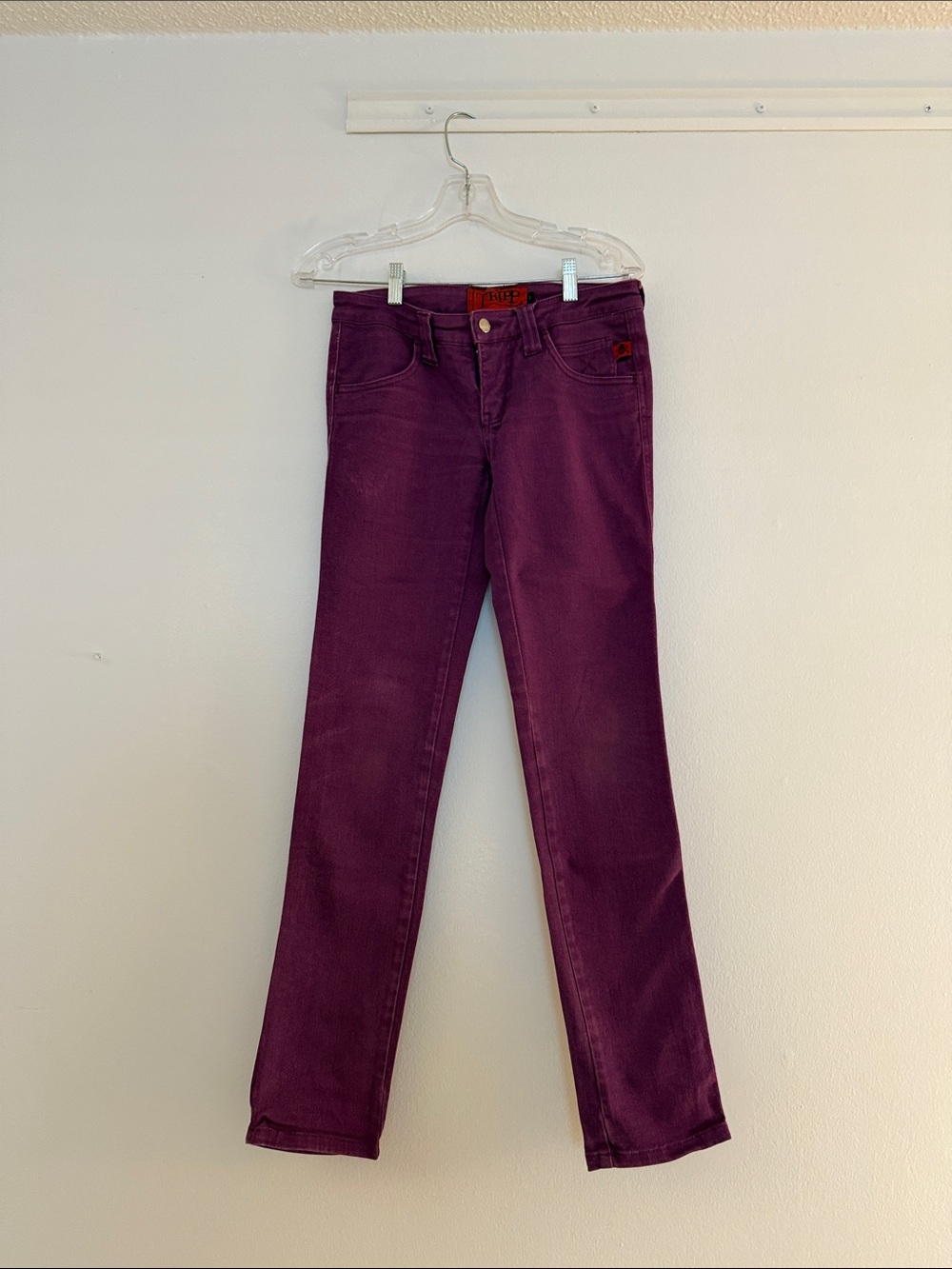 Tripp NYC Women's Skinny Jeans in Deep Plum